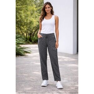 Kuhl Womens Cargo Pants Grey Heathered Straight Leg Size 8 Reg Drawstring